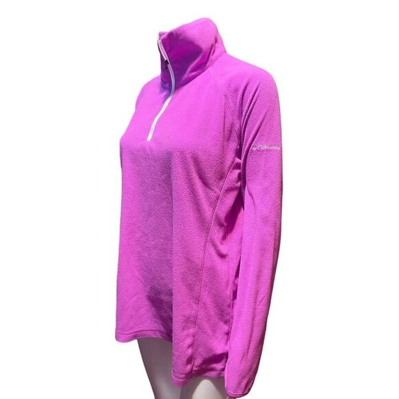 Womens COLUMBIA PINK High Collar Half Zip Sweater SZ XL - Picture 3 of 9